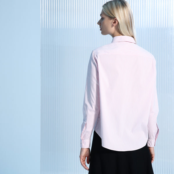 BOSS - blusa Emanew - regular fit - rosa
