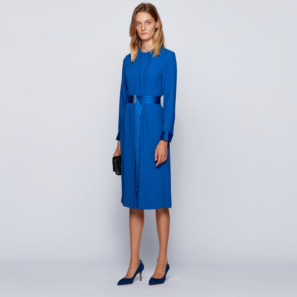 BOSS - abito Dibanora - regular fit - blu