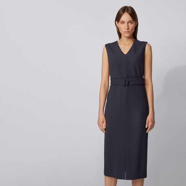BOSS - abito Dadorina - regular fit - blu scuro