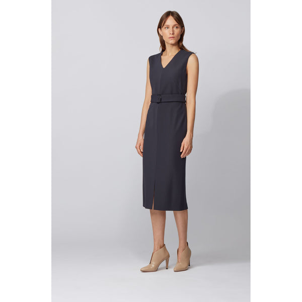 BOSS - abito Dadorina - regular fit - blu scuro