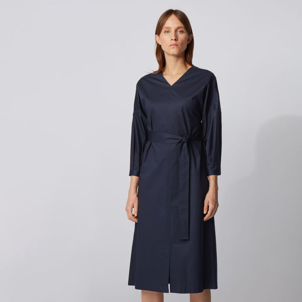 BOSS - abito Dutama - regular fit - cotone - blu scuro