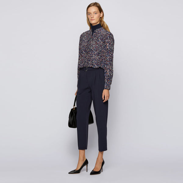 BOSS - blusa Befelize - tailored fit - multicolore
