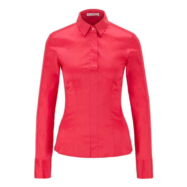 BOSS - blusa Bashina - fitted cut - rosso