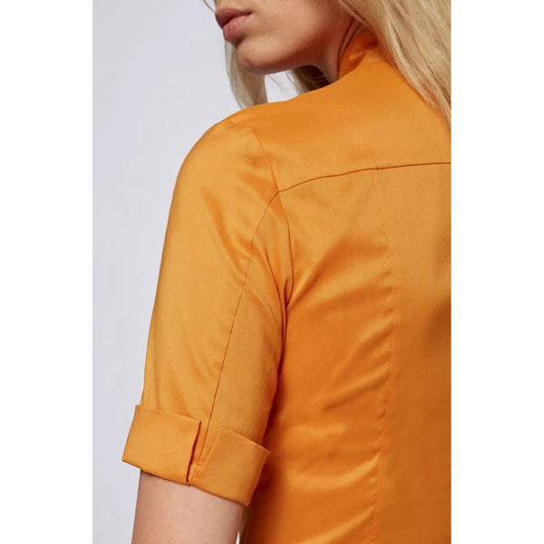 BOSS - blusa Bashini - regular fit - arancione