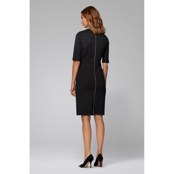 BOSS - Abito Depeplar - regular fit - scollo rotondo - nero
