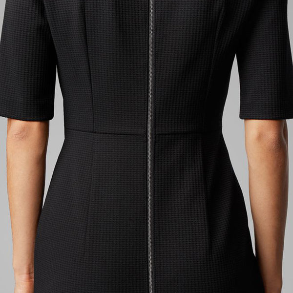 BOSS - Abito Depeplar - regular fit - scollo rotondo - nero