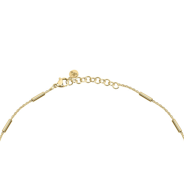 Collana Oriente - acciaio placcato oro - perla di coltura