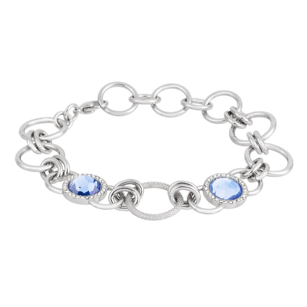 Bracciale Essenza - acciaio inossidabile - cristalli - color argento