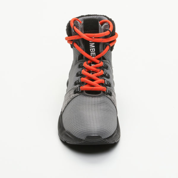 Sneakers Delphiville Fabric Mid - grigio e nero - suola: 3 cm - gambale: 9 cm