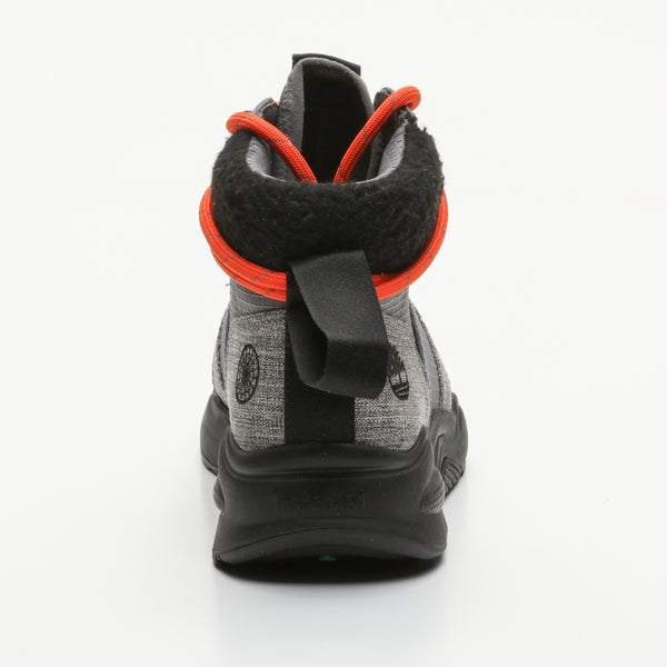 Sneakers Delphiville Fabric Mid - grigio e nero - suola: 3 cm - gambale: 9 cm