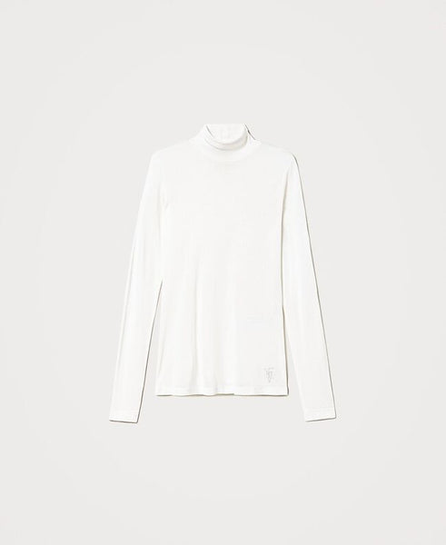 Maglia dolcevita con logo