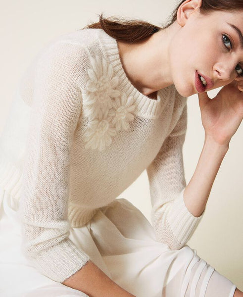 Abito sottoveste e maglia in mohair