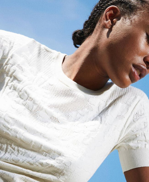 Maglia a rete con punto pizzo