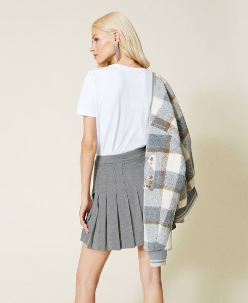 Minigonna 'Emerald' jacquard check