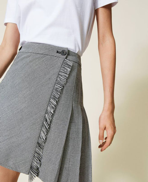 Minigonna 'Emerald' jacquard check