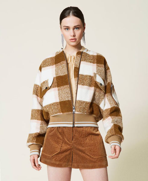 Bomber 'Beryl' con disegno check