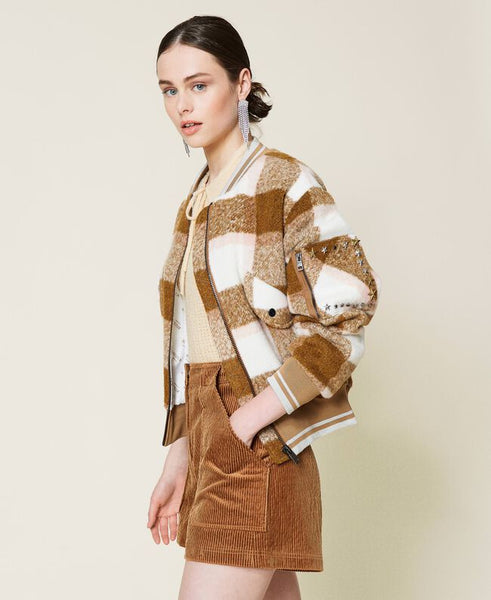 Bomber 'Beryl' con disegno check