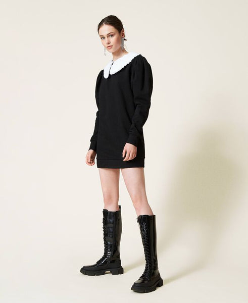 ⚡Abito 'Pearl' in felpa con colletto