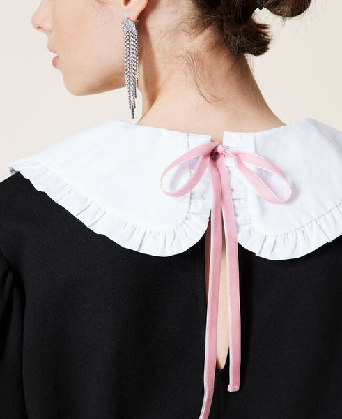 ⚡Abito 'Pearl' in felpa con colletto