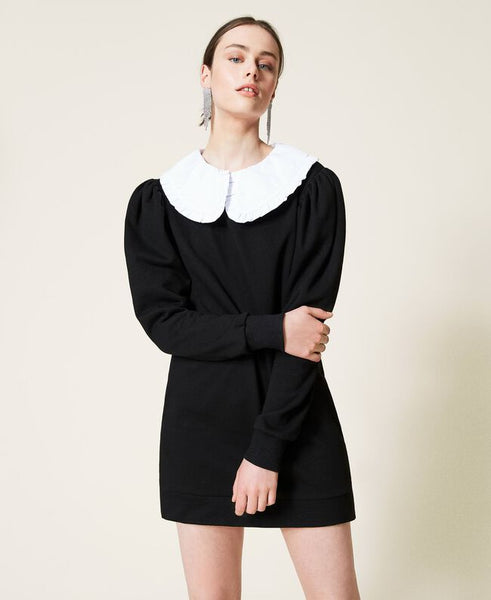 ⚡Abito 'Pearl' in felpa con colletto