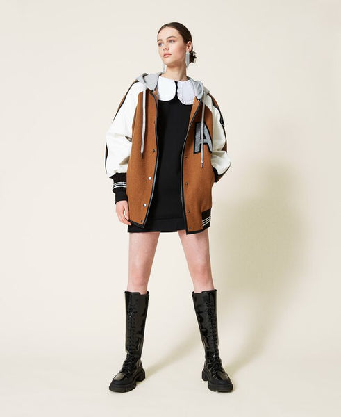 ⚡Abito 'Pearl' in felpa con colletto