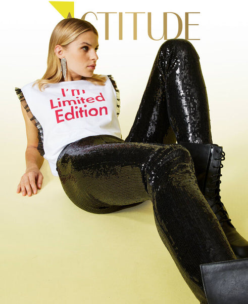 Leggings 'Titanium' in full paillettes