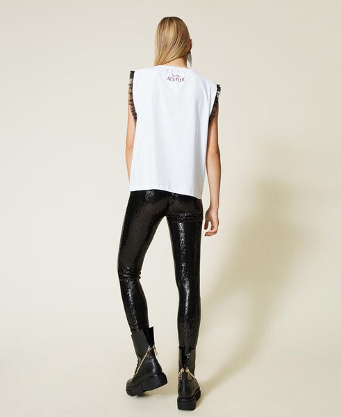 Leggings 'Titanium' in full paillettes