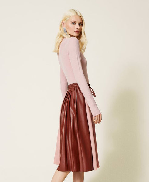 Gonna plissé con coulisse