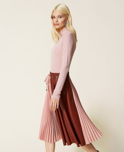 Gonna plissé con coulisse