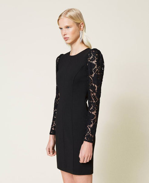 ⚡Abito fitted con pizzo macramè