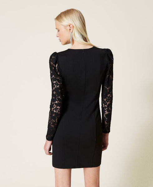 ⚡Abito fitted con pizzo macramè