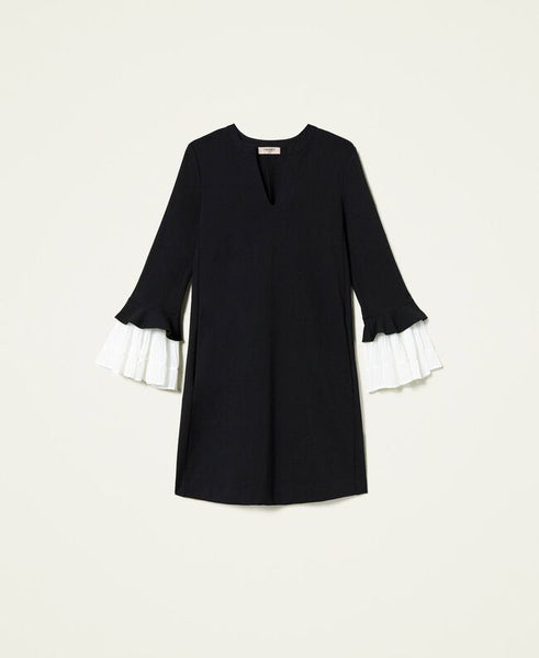 ⚡Abito bicolore con volant