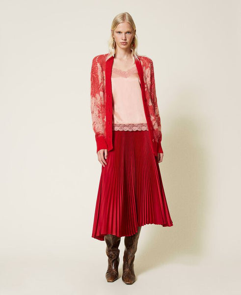 ⚡Cardigan in misto mohair traforato a fiori