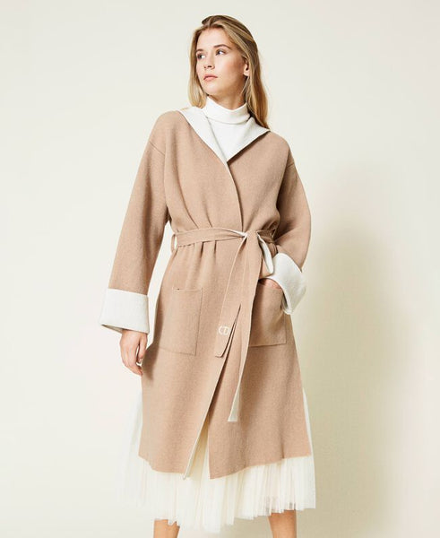 Cardigan in misto lana merino 'responsible wool'