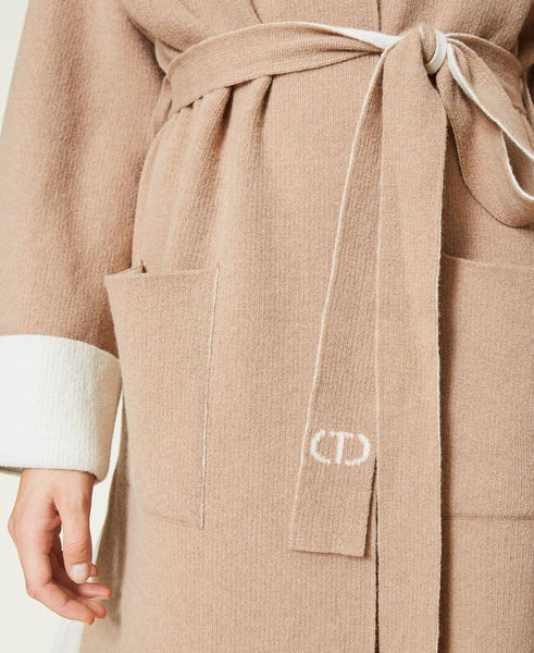 Cardigan in misto lana merino 'responsible wool'