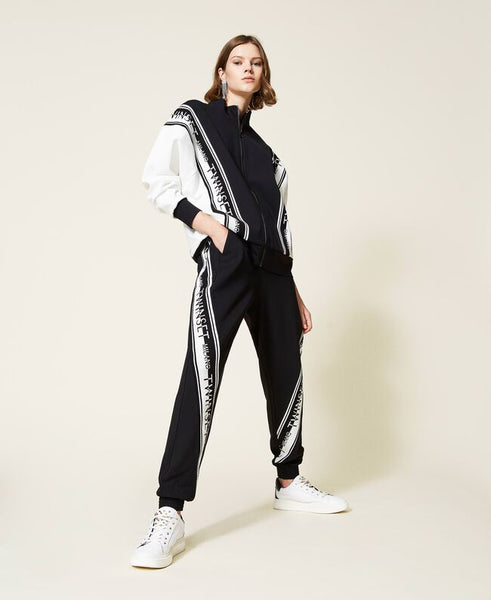 Joggers in maglia con logo
