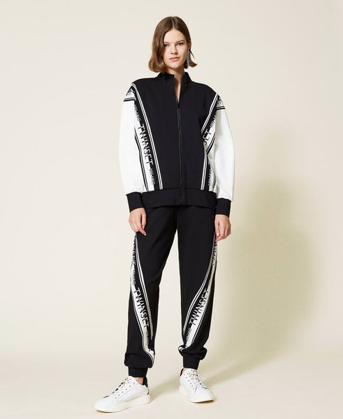 Joggers in maglia con logo