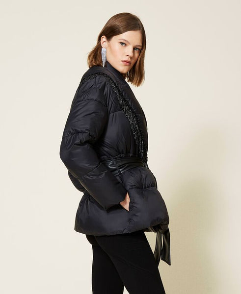 ⚡️Piumino con frange di perline