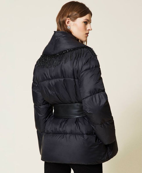 ⚡️Piumino con frange di perline