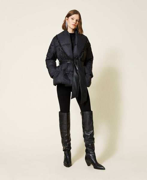 ⚡️Piumino con frange di perline