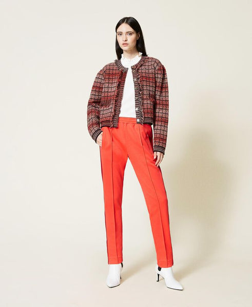 ⚡Giacca in misto alpaca jacquard check