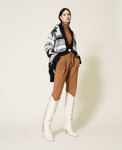 ⚡Cardigan jacquard in misto lana