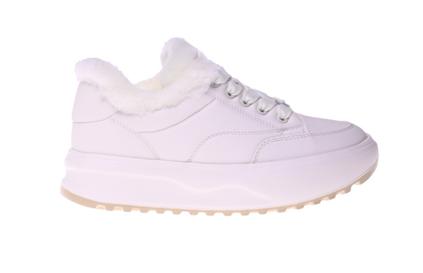 Sneaker in pelle bianca