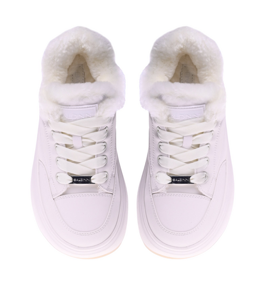 Sneaker in pelle bianca