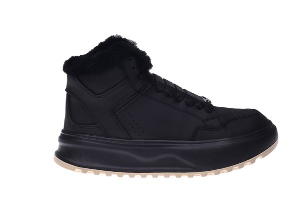 Sneaker in pelle nera