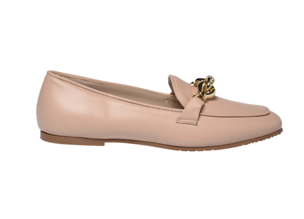 Mocassino in nappa nude