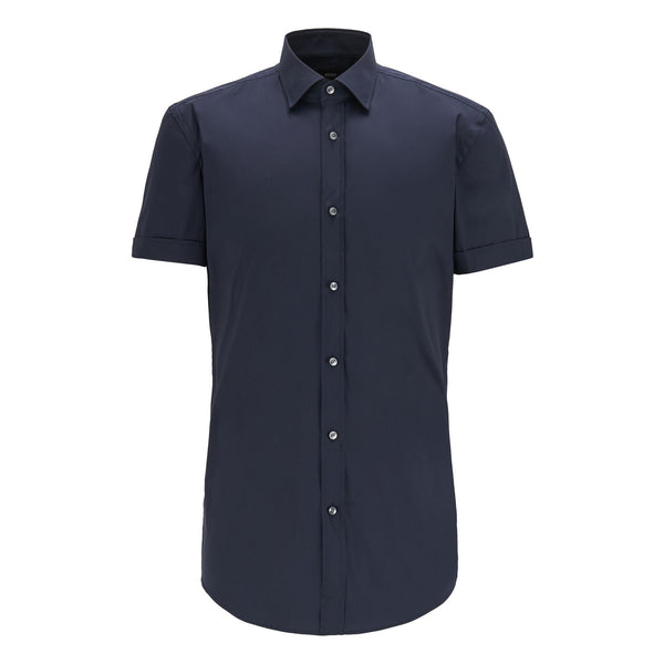 BOSS - camicia Jats - fitted cut - navy