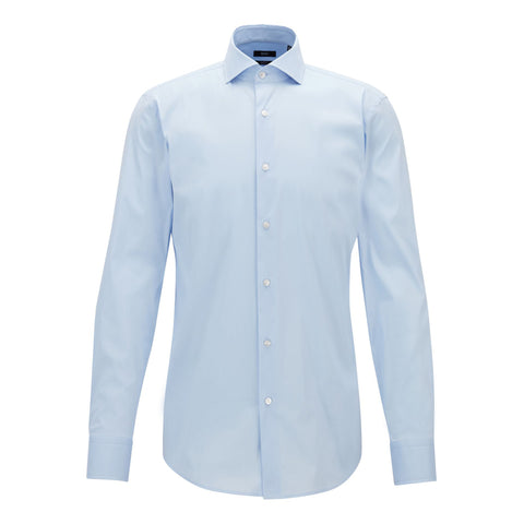 BOSS - camicia Jason - fitted cut - blu