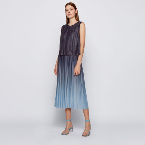 BOSS - abito Ezzica - regular fit - navy e blu