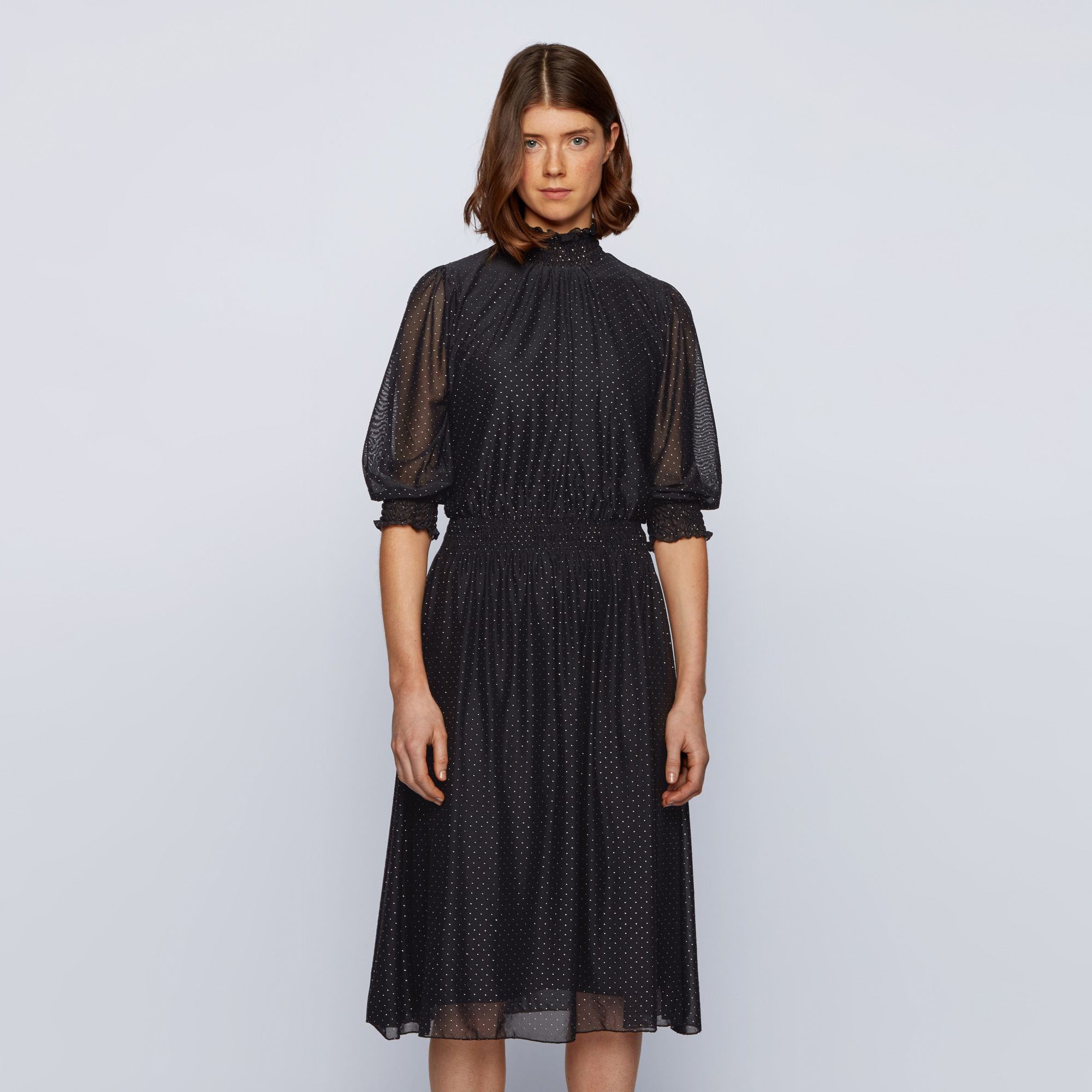 BOSS - abito Engelica - regular fit - nero